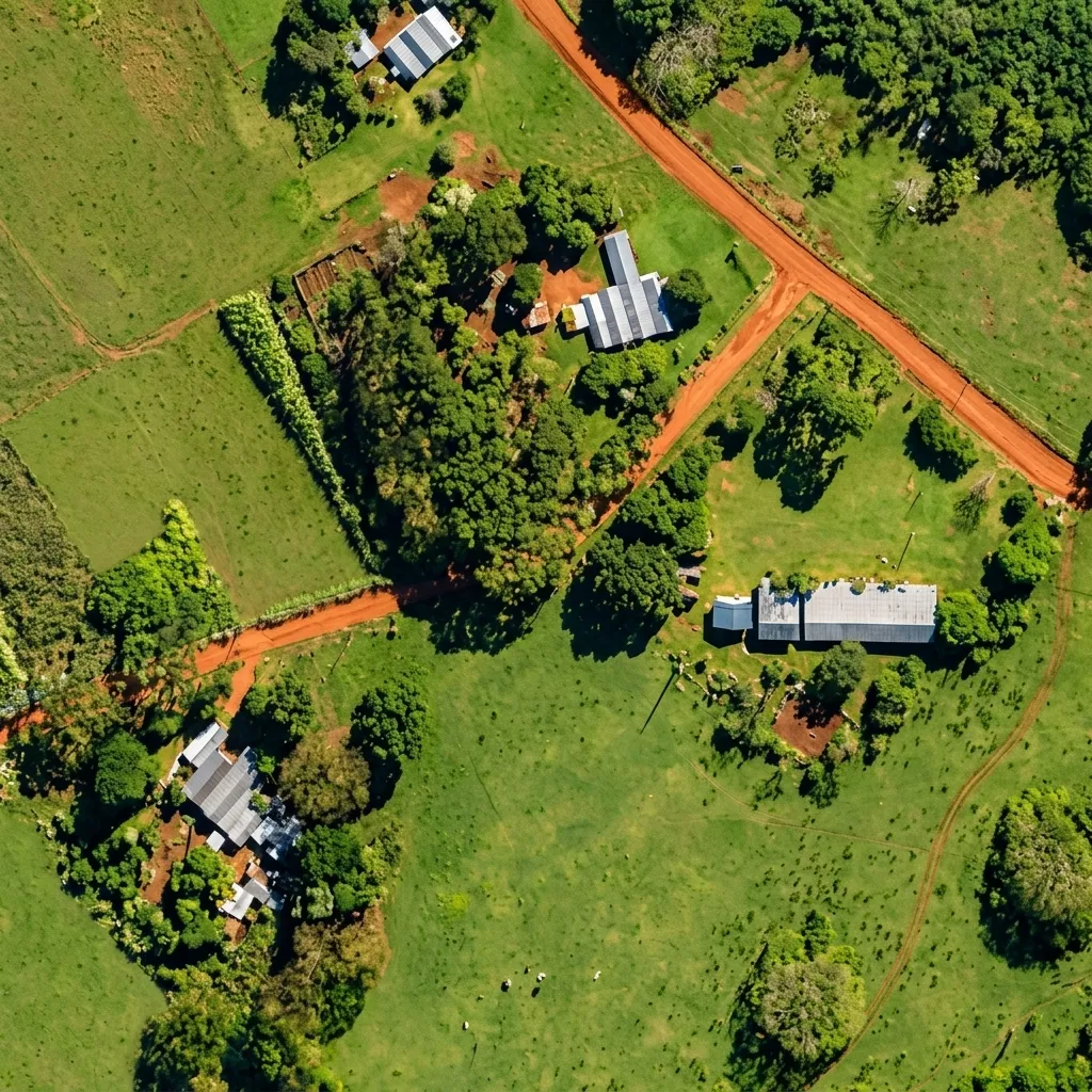 Toma aérea del predio